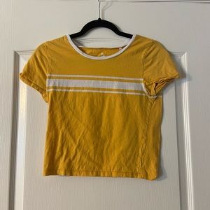 Yellow pacsun crop top